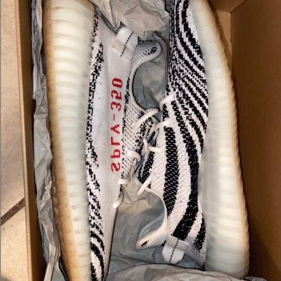 Zebra Yeezy 350’s - Picture 2 of 4